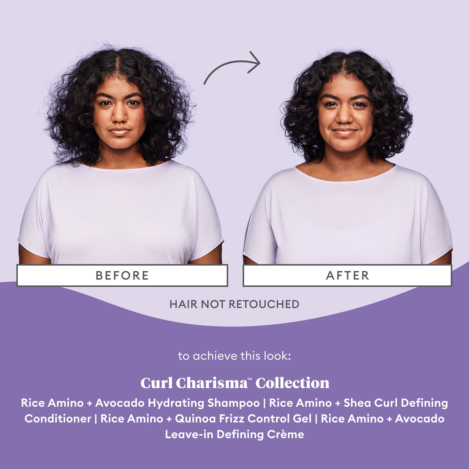 CURL CHARISMA™ RICE AMINO + AVOCADO HYDRATING SHAMPOO 8OZ (SHAMPOO HIDRATANTE DE ARROZ AMINO + AGUACATE)